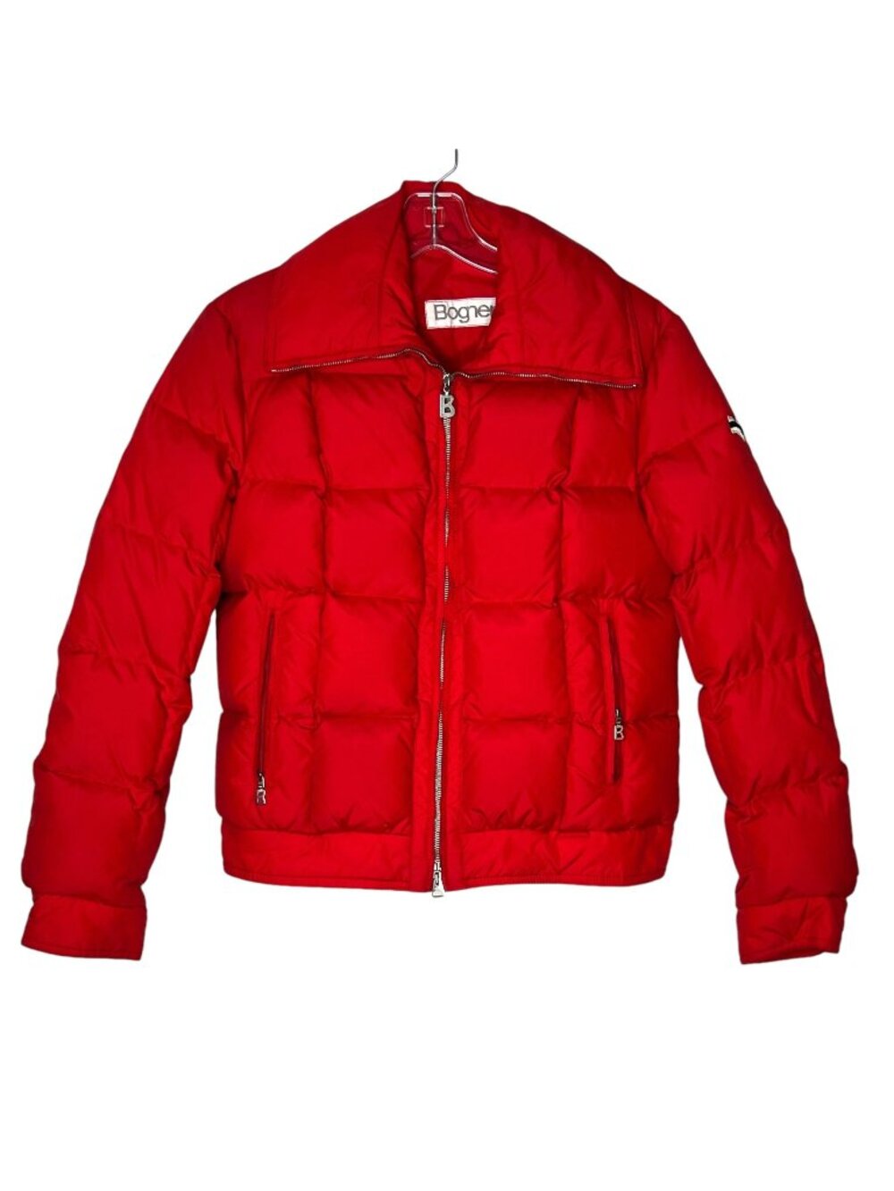 Bogner Kids Quilted Down Puffer Coat Red Winter Snow Jacket Youth Size 8 US